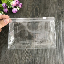 교무실 문구류를 위한 지퍼 가지고 다닐 수 있는 가방과 A5 사각형 투명 플라스틱 펜슬 케이스