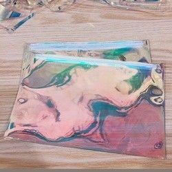 Schitter van de de Zak Duidelijke Laser van Pvc Holografische het Merk van de de Make-up Privé Kleding Kosmetische Verpakking