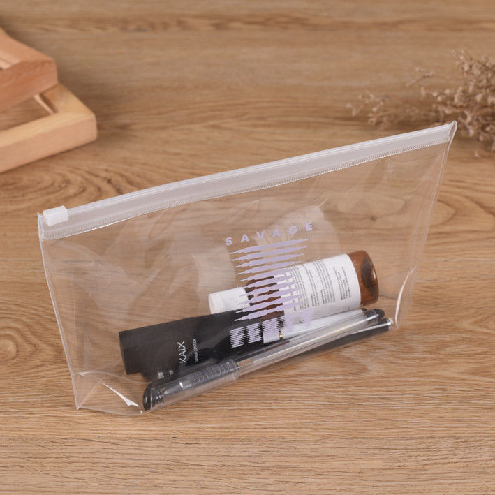 11 Inch 12 Inch Clear Cosmetic Bag 20cm Soft Custom Logo TPU PVC EVA