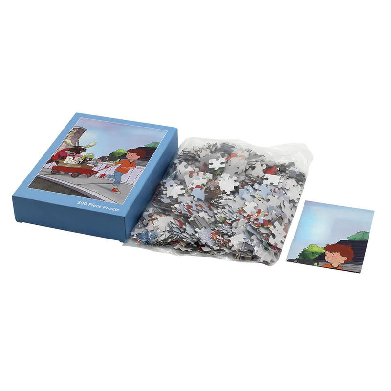 Mini caja de papel del rompecabezas A4 para el juguete educativo 100 del niño adulto de la historieta 500 1000 pedazos